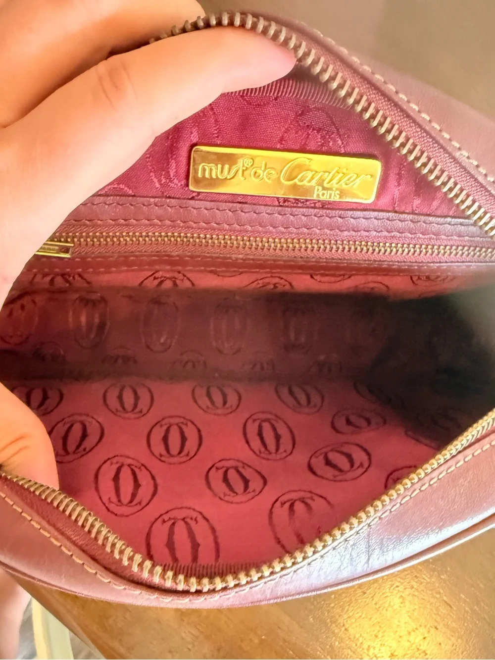 Cartier vintage leather